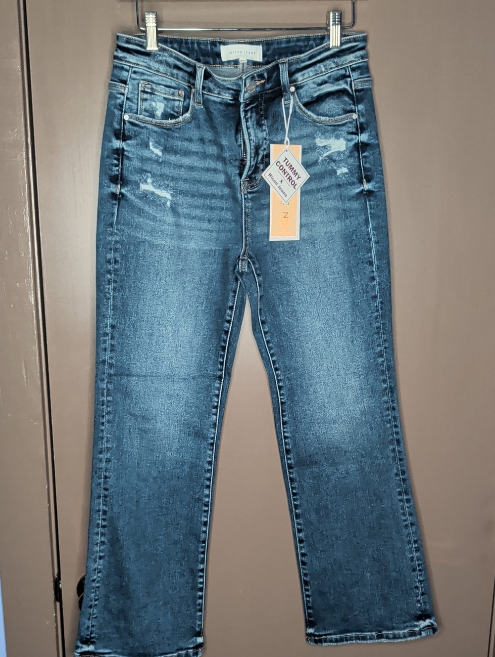 RISEN Women’s Dark Blue Ankle Length - Tummy Control, Fitted Flare Size 29